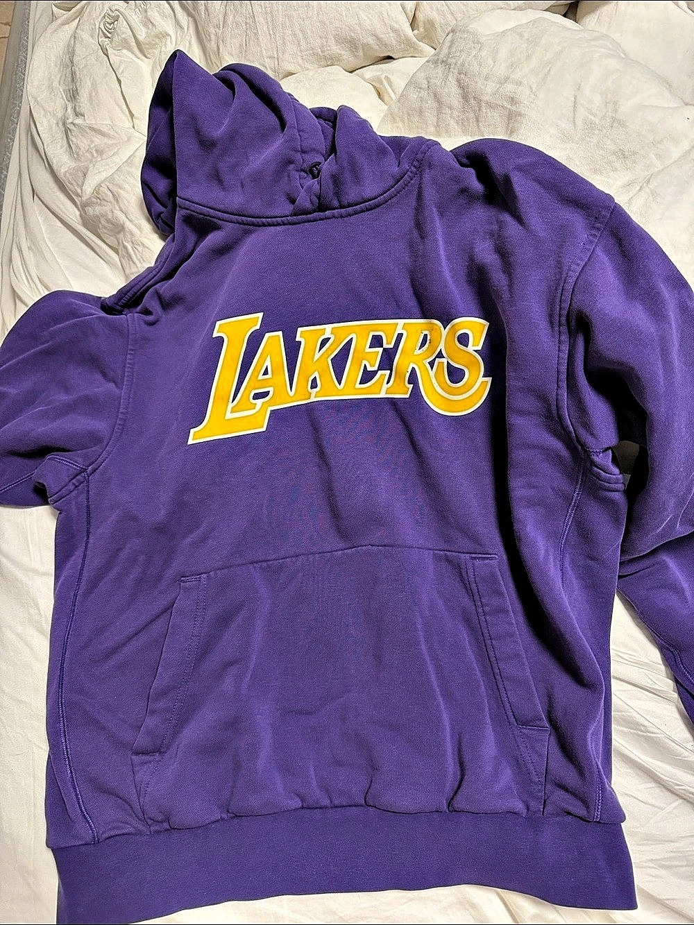 Lakers Graphic Hoodie Purple & Yellow
